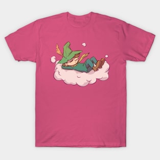 Snufkin sleeping in a pink cloud T-Shirt